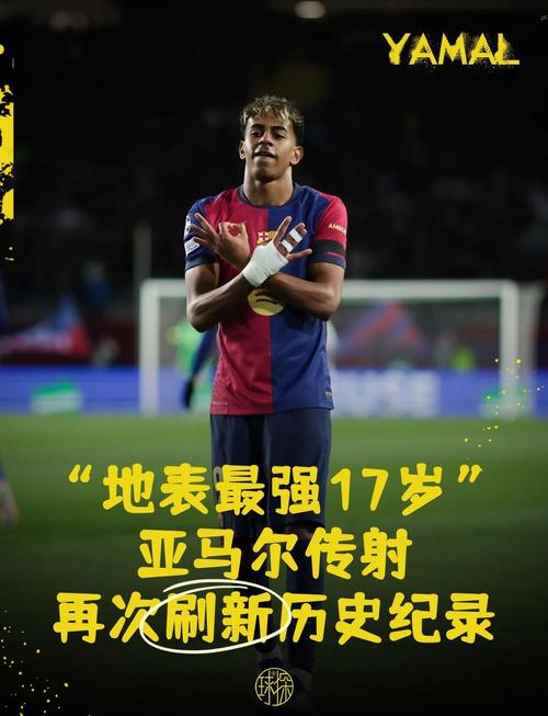 亚马尔创欧冠历史纪录，19岁前参与16球成参与进球最多球员